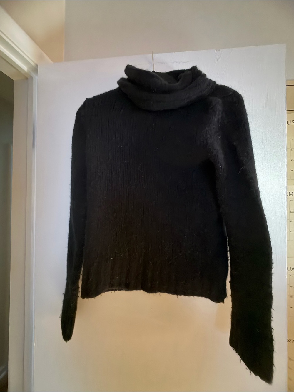 Margaret O'Leary Black Cowl Neck Sweater